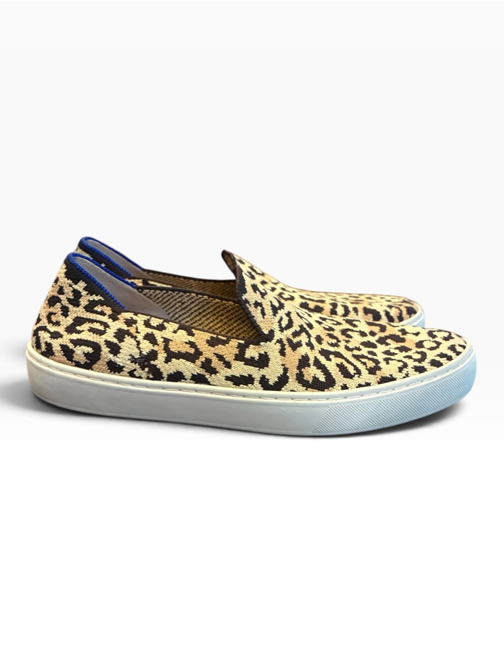 Rothy's The Original Slip On Sneaker Camo Cat Leopard Print Women's Size 9
